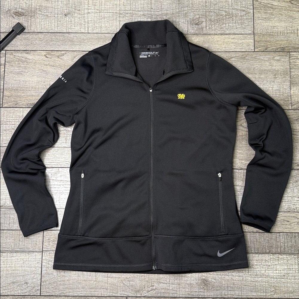 Nike Golf Woman Cambria with Logo Black Full-Zip Jacket